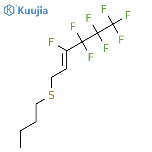 2-Hexene, 1-(butylthio)-3,4,4,5,5,6,6,6-octafluoro-, (Z)- structure
