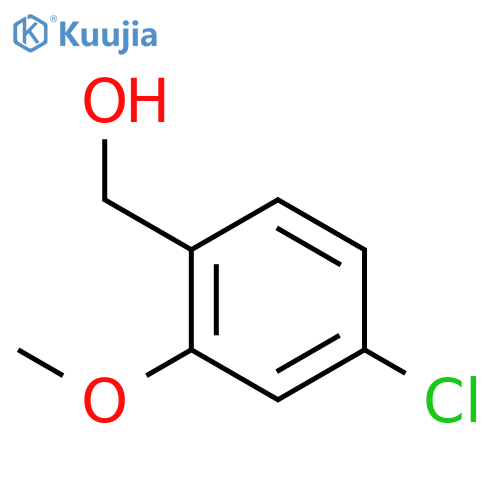 4-Chloro-2-methoxybenzyl alcohol structure