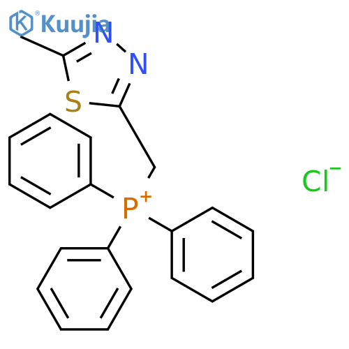PHOSPHONIUM, [(5-METHYL-1,3,4-THIADIAZOL-2-YL)METHYL]TRIPHENYL-, CHLORIDE structure