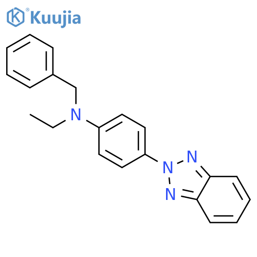 BENZENEMETHANAMINE, N-[4-(2H-BENZOTRIAZOL-2-YL)PHENYL]-N-ETHYL- structure