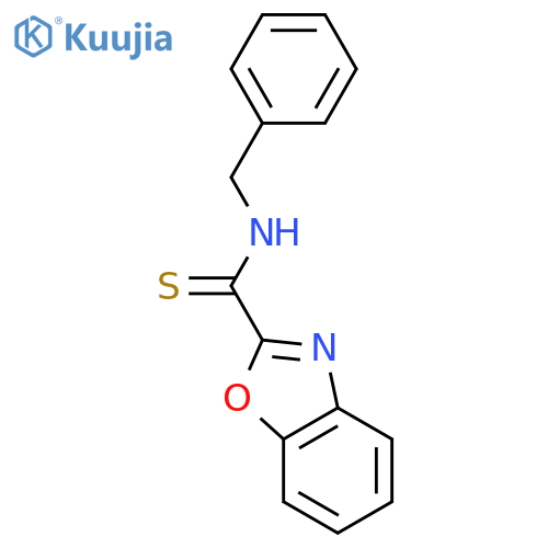 2-Benzoxazolecarbothioamide, N-(phenylmethyl)- structure