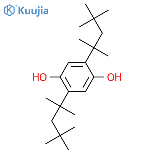 2,5-Bis(2,4,4-trimethylpentan-2-yl)benzene-1,4-diol structure