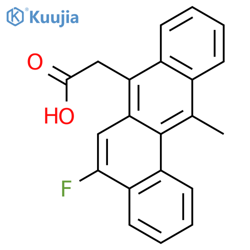 Benz(a)anthracene-7-acetic acid, 5-fluoro-12-methyl- structure