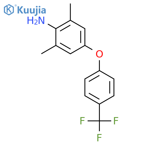 Benzenamine, 2,6-dimethyl-4-[4-(trifluoromethyl)phenoxy]- structure