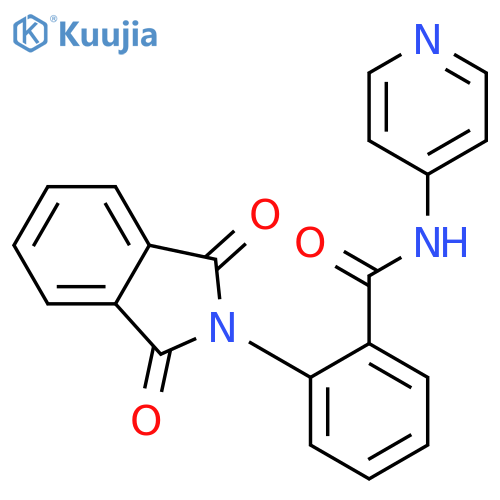 Benzamide, 2-(1,3-dihydro-1,3-dioxo-2H-isoindol-2-yl)-N-4-pyridinyl- structure