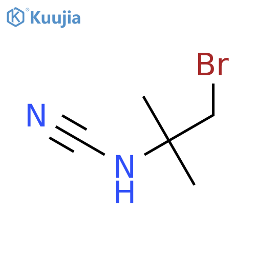 Cyanamide, (2-bromo-1,1-dimethylethyl)- structure