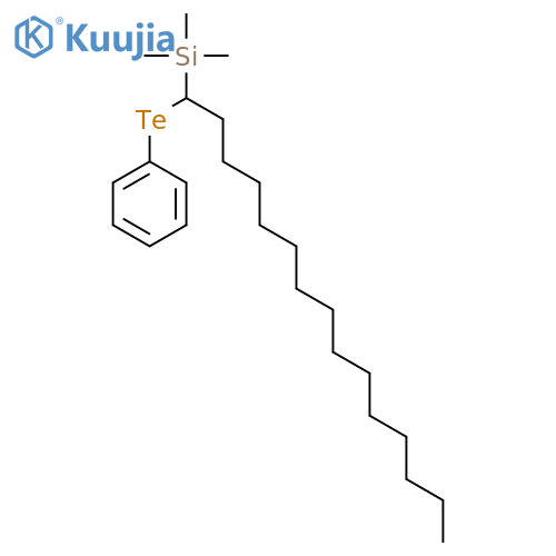 SILANE, TRIMETHYL[1-(PHENYLTELLURO)PENTADECYL]- structure