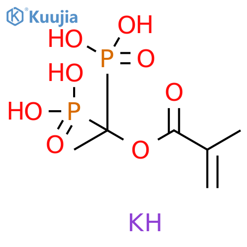 2-Propenoic acid, 2-methyl-, 1,1-diphosphonoethyl ester, potassium salt (1:4) structure