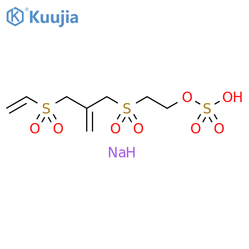 Ethanol, 2-[[2-[(ethenylsulfonyl)methyl]-2-propen-1-yl]sulfonyl]-, 1-(hydrogen sulfate), sodium salt (1:1) structure