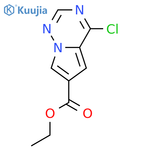 Ethyl 4-chloropyrrolo[2,1-f][1,2,4]triazine-6-carboxylate structure
