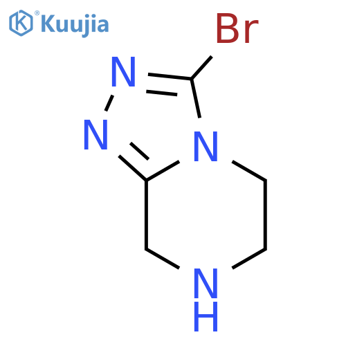 3-bromo-5,6,7,8-tetrahydro-[1,2,4]triazolo[4,3-a]pyrazine structure