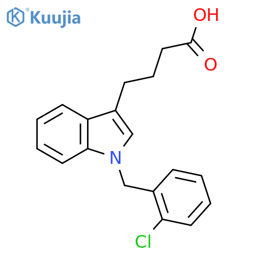 4-[1-(2-Chlorobenzyl)-1H-indol-3-yl]butanoic acid structure