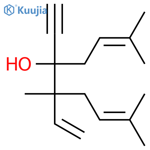 2,8-Decadien-5-ol, 6-ethenyl-5-ethynyl-2,6,9-trimethyl- structure