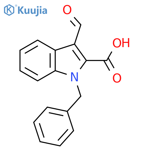 1-Benzyl-3-formyl-1H-indole-2-carboxylic acid structure