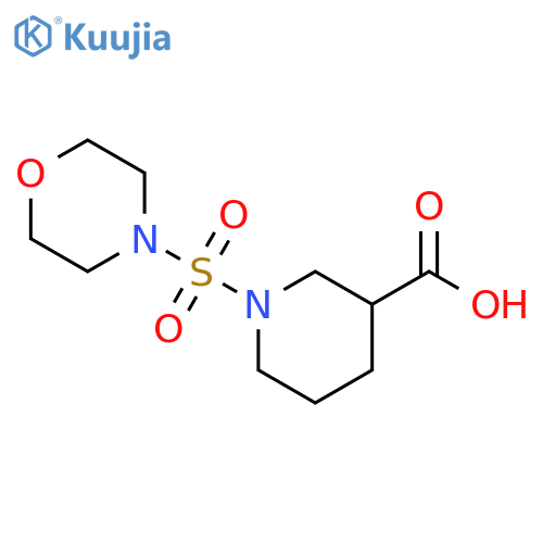 1-(morpholine-4-sulfonyl)piperidine-3-carboxylic acid structure