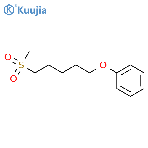 Benzene, [[5-(methylsulfonyl)pentyl]oxy]- structure