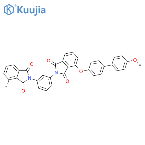 Poly[(1,3-dihydro-1,3-dioxo-2H-isoindole-4,2-diyl)-1,3-phenylene(1,3-dihydro-1,3-dioxo-2H-isoindole-2,4-diyl)oxy[1,1'-biphenyl]-4,4'-diyloxy] structure
