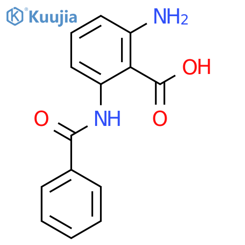 BENZOIC ACID, 2-AMINO-6-(BENZOYLAMINO)- structure