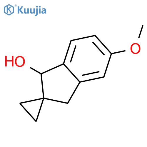Spiro[cyclopropane-1,2'-[2H]inden]-1'-ol, 1',3'-dihydro-5'-methoxy- structure