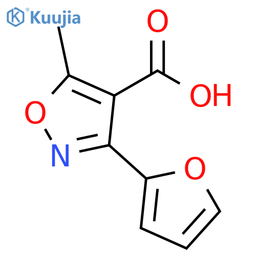 3-(Furan-2-yl)-5-methyl-1,2-oxazole-4-carboxylic acid structure