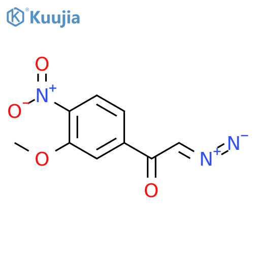 Ethanone, 2-diazo-1-(3-methoxy-4-nitrophenyl)- structure
