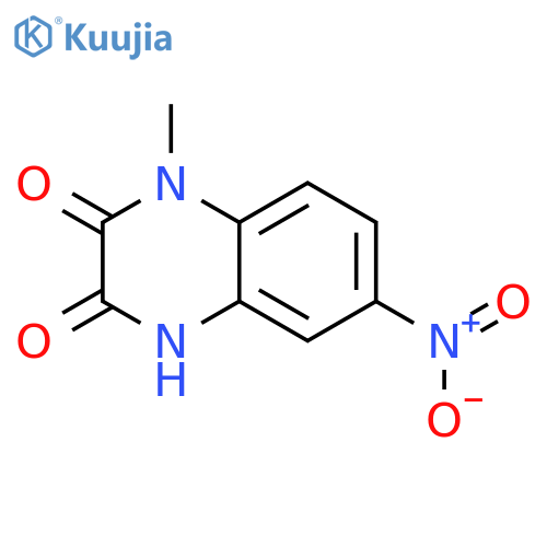 1-Methyl-6-nitro-1,2,3,4-tetrahydroquinoxaline-2,3 -dione structure