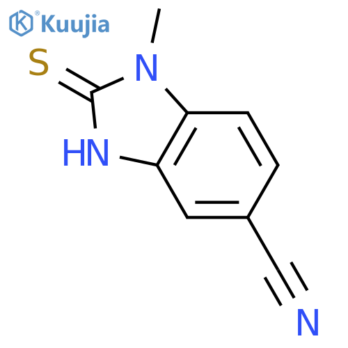 1H-Benzimidazole-5-carbonitrile,2,3-dihydro-1-methyl-2-thioxo- structure