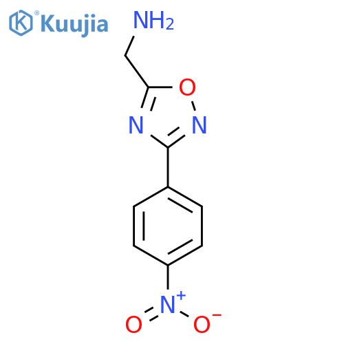 [3-(4-Nitrophenyl)-1,2,4-oxadiazol-5-YL]methanamine structure