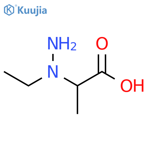 2-(1-Ethylhydrazinyl)propanoic acid structure