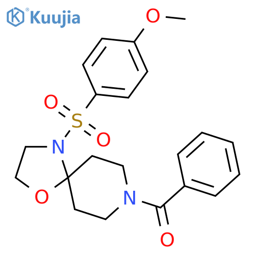 8-benzoyl-4-(4-methoxybenzenesulfonyl)-1-oxa-4,8-diazaspiro4.5decane structure
