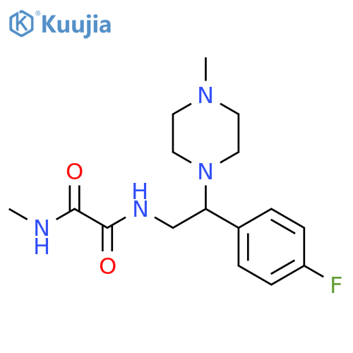 N'-2-(4-fluorophenyl)-2-(4-methylpiperazin-1-yl)ethyl-N-methylethanediamide structure