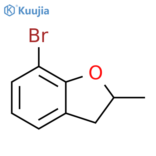 7-bromo-2-methyl-2,3-dihydro-1-benzofuran structure
