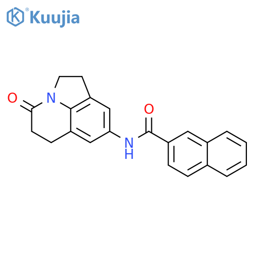 N-{11-oxo-1-azatricyclo6.3.1.0^{4,12}dodeca-4(12),5,7-trien-6-yl}naphthalene-2-carboxamide structure