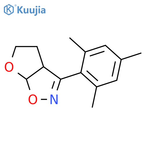 Furo[3,2-d]isoxazole, 3a,4,5,6a-tetrahydro-3-(2,4,6-trimethylphenyl)- structure