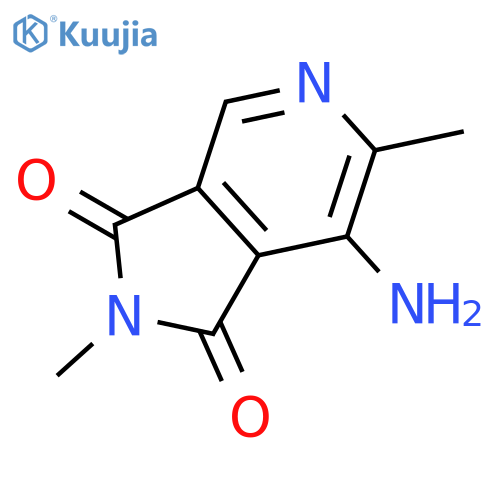 7-amino-2,6-dimethyl-1H-Pyrrolo[3,4-c]pyridine-1,3(2H)-dione structure