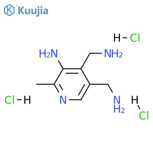 5-amino-6-methyl-3,4-Pyridinedimethanamine hydrochloride structure