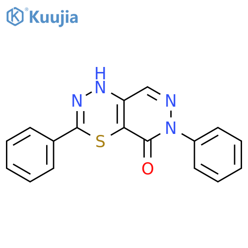 1H-Pyridazino[4,5-e][1,3,4]thiadiazin-5(6H)-one, 3,6-diphenyl- structure
