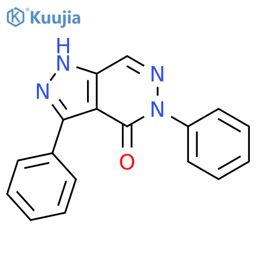 4H-Pyrazolo[3,4-d]pyridazin-4-one, 1,5-dihydro-3,5-diphenyl- structure