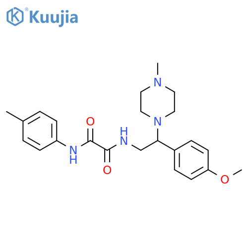 N-2-(4-methoxyphenyl)-2-(4-methylpiperazin-1-yl)ethyl-N'-(4-methylphenyl)ethanediamide structure