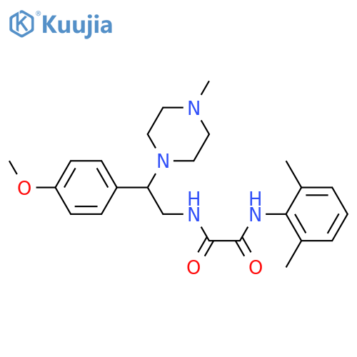 N-(2,6-dimethylphenyl)-N'-2-(4-methoxyphenyl)-2-(4-methylpiperazin-1-yl)ethylethanediamide structure