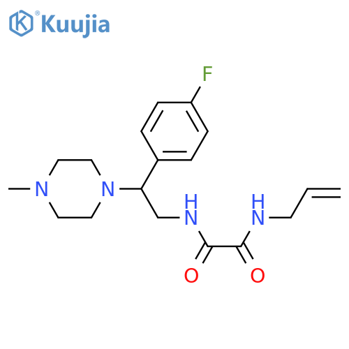 N'-2-(4-fluorophenyl)-2-(4-methylpiperazin-1-yl)ethyl-N-(prop-2-en-1-yl)ethanediamide structure