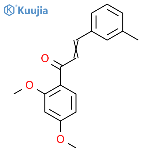 (2E)-1-(2,4-Dimethoxyphenyl)-3-(3-methylphenyl)prop-2-en-1-one structure