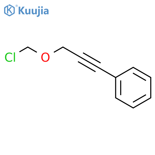 Benzene, [3-(chloromethoxy)-1-propynyl]- structure