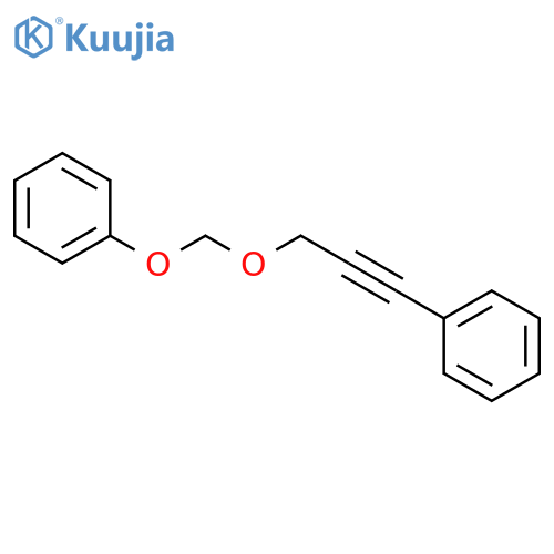 Benzene, [3-(phenoxymethoxy)-1-propynyl]- structure
