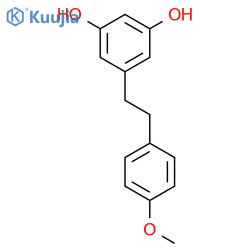 1,3-Benzenediol, 5-[2-(4-methoxyphenyl)ethyl]- structure