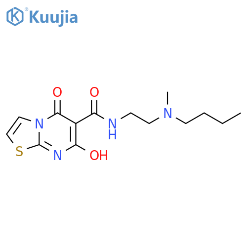 N-{2-butyl(methyl)aminoethyl}-7-hydroxy-5-oxo-5H-1,3thiazolo3,2-apyrimidine-6-carboxamide structure