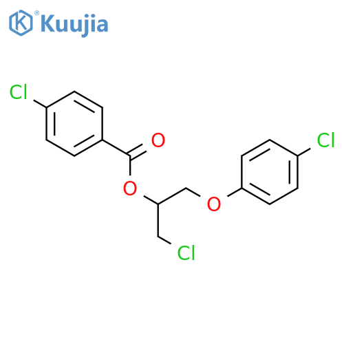Benzoic acid, 4-chloro-, 2-chloro-1-[(4-chlorophenoxy)methyl]ethyl ester structure