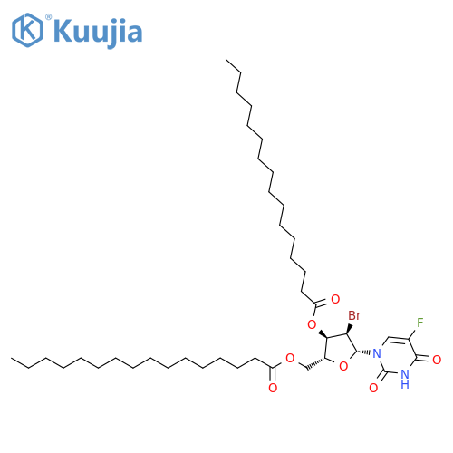 Uridine, 2'-bromo-2'-deoxy-5-fluoro-, 3',5'-dihexadecanoate (9CI) structure