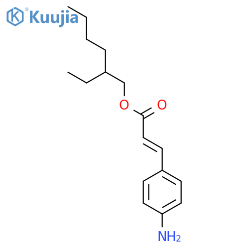 2-Ethylhexyl 3-(4-aminophenyl)prop-2-enoate structure