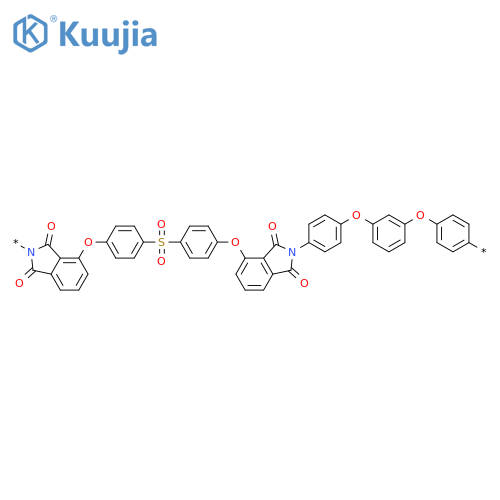 Poly[(1,3-dihydro-1,3-dioxo-2H-isoindole-2,4-diyl)oxy-1,4-phenylenesulfonyl-1,4-phenyleneoxy(1,3-dihydro-1,3-dioxo-2H-isoindole-4,2-diyl)-1,4-phenyleneoxy-1,3-phenyleneoxy-1,4-phenylene] structure